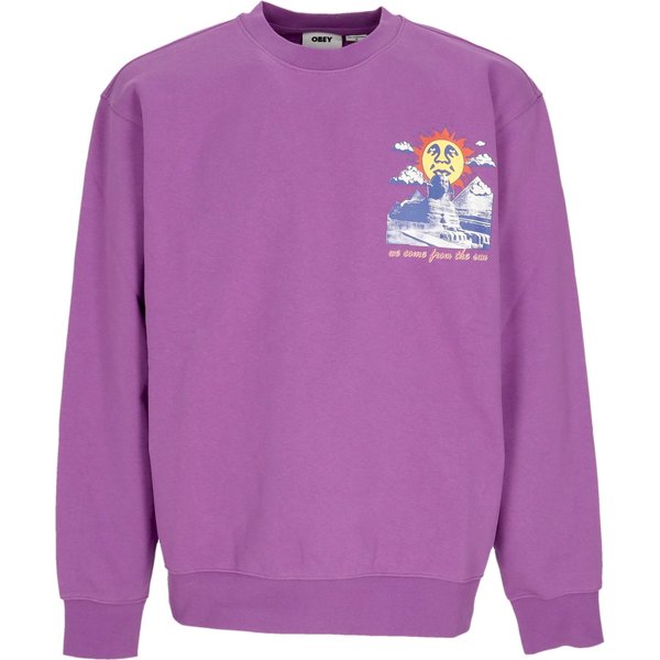 Felpa Leggera Girocollo Uomo We Come From The Sun Premium French Crew Dewberry-image