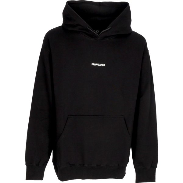 Felpa Leggera Cappuccio Uomo Ribs Classic Hoodie Black-image