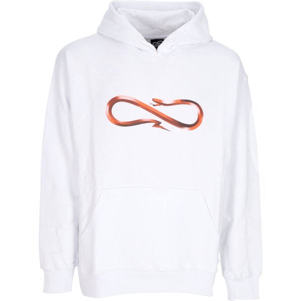 Felpa Leggera Cappuccio Uomo Logo Steel Hoodie White