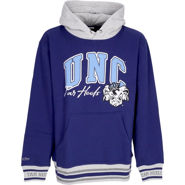 Felpa Cappuccio Uomo Ncaa Premium Vintage Logo Fleece Hoodie Unchee Navy-image