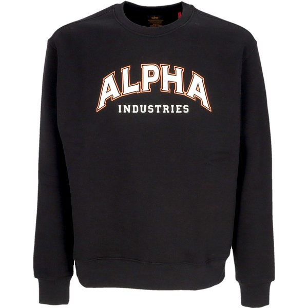 Felpa Girocollo Uomo College Crewneck Black-image