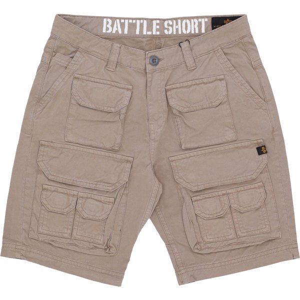 Pantalone Corto Uomo Battle Short Vintage Sand-image