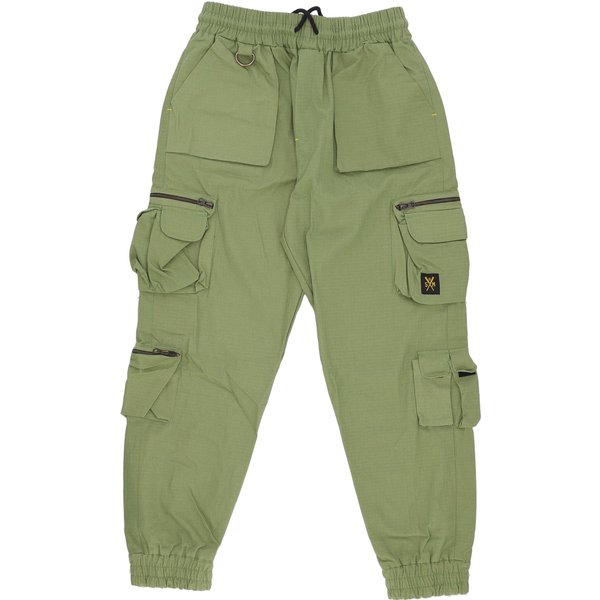 Pantalone Lungo Uomo Cargo Joggers Military Green-image