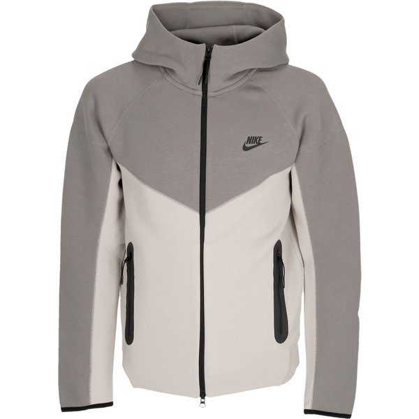 Felpa Leggera Cappuccio Zip Uomo Tech Fleece Full-zip Windrunner Hoodie Lt Iron Ore/flat Pewter/black