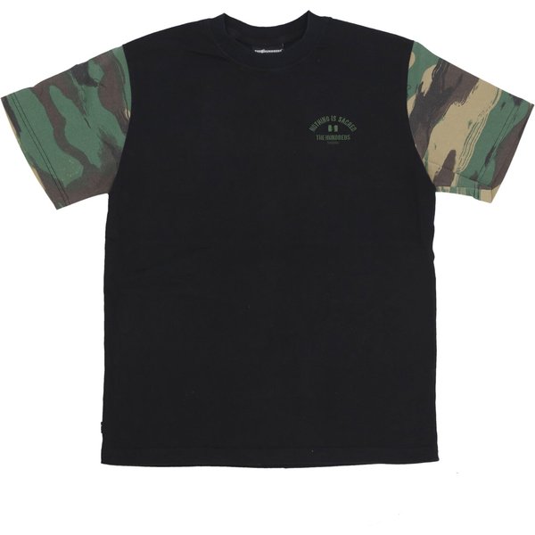 Maglietta Uomo Washed Camo Tee Black-image