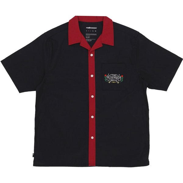 Camicia Manica Corta Uomo Giles Woven Black-image