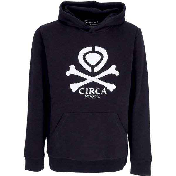 Felpa Cappuccio Uomo Bones Hoodie Black-image