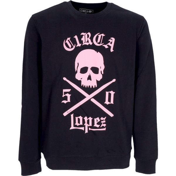 Felpa Girocollo Uomo Lopez 50 Crewneck Black/Canyon Pink-image