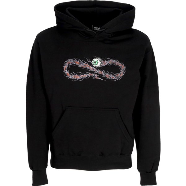 Felpa Cappuccio Uomo Logo Badfate Hoodie Black