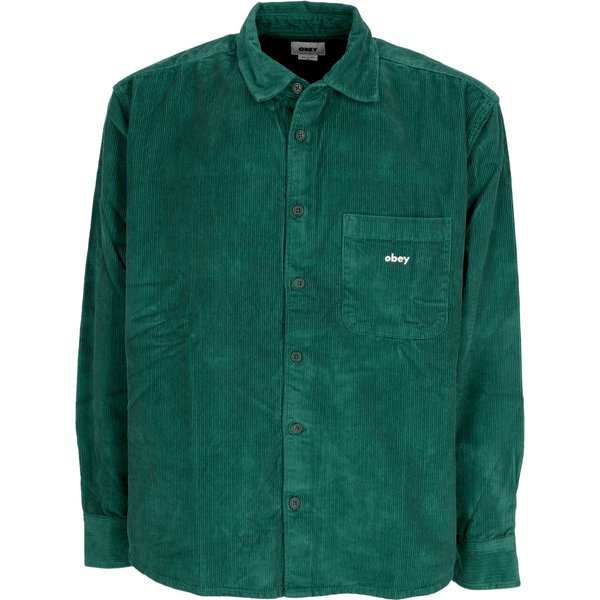 Camicia Manica Lunga Uomo Bigwig Cord Woven Rain Forest-image