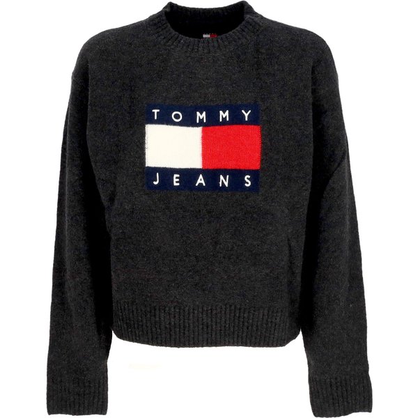 Maglione Donna W Melange Flag Sweater Black Melange-image