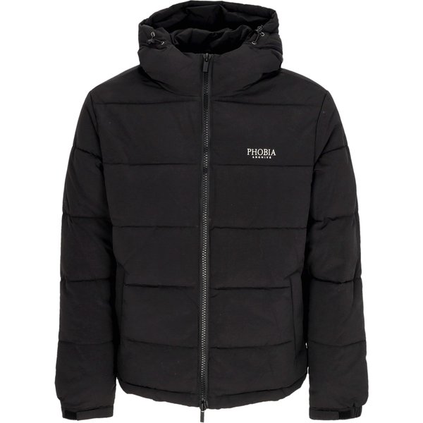 Piumino Uomo Foggy Logo Puffy Jacket Black