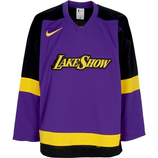 Casacca Tipo Hockey Uomo Nba City Edition Hockey Jersey Loslak Field Purple/Black/Amarillo/Black-image