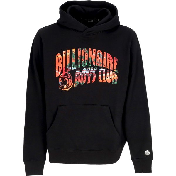 Felpa Leggera Cappuccio Uomo Tropical Island Fill Arch Logo Popover Hoodie Black-image