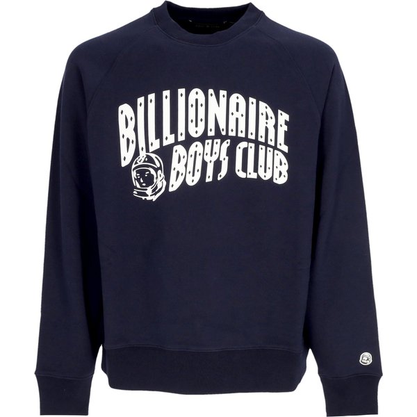Felpa Leggera Girocollo Uomo Arch Logo Crewneck Navy-image