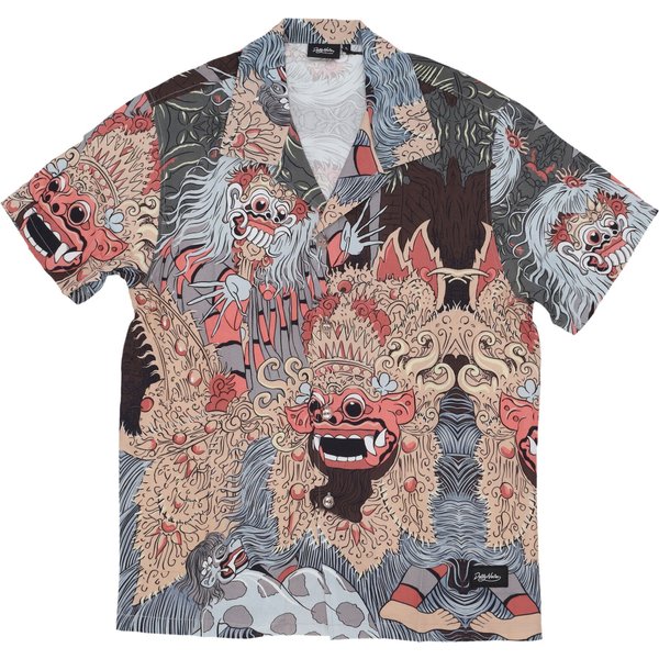 Camicia Manica Corta Uomo Barong And Rangda Bowling Shirt Multi-image