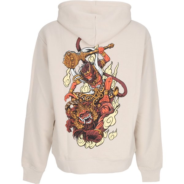 Felpa Leggera Cappuccio Uomo Hanuman Hoodie Beige-image