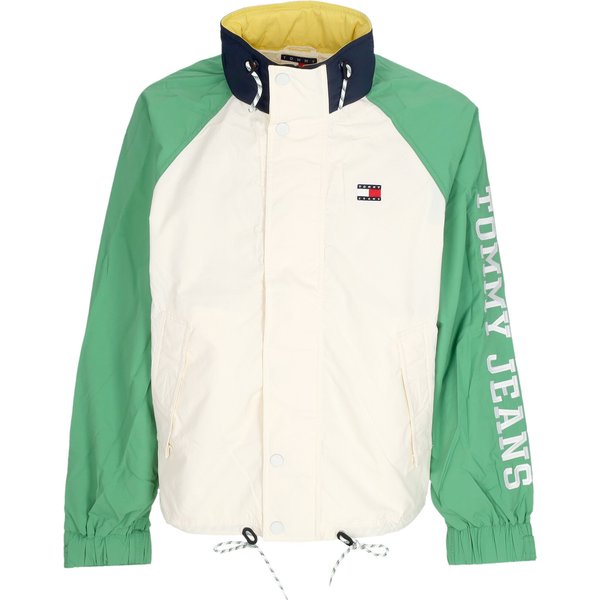 Giacca A Vento Uomo Color Block Jacket Ancient White/Coastal Green-image
