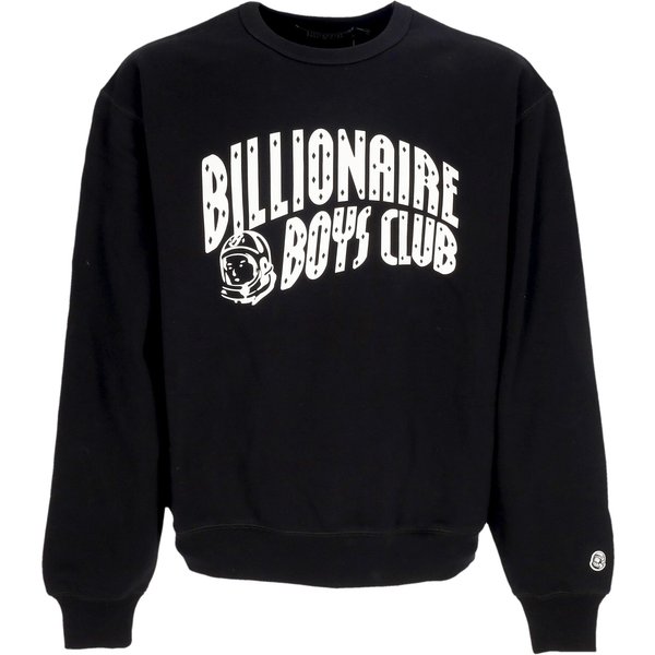 Felpa Leggera Girocollo Uomo Arch Logo Crewneck Black-image