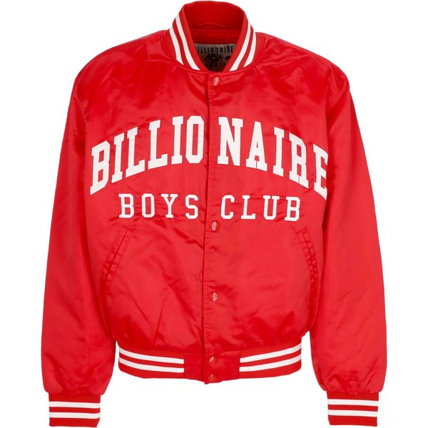 Giubbotto Bomber Uomo College Satin Bomber Jacket Red-image