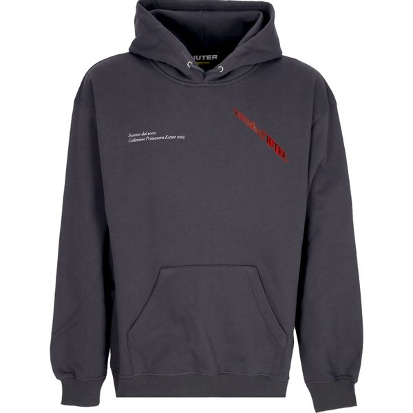 Felpa Leggera Cappuccio Uomo Nymph Hoodie Asphalt-image