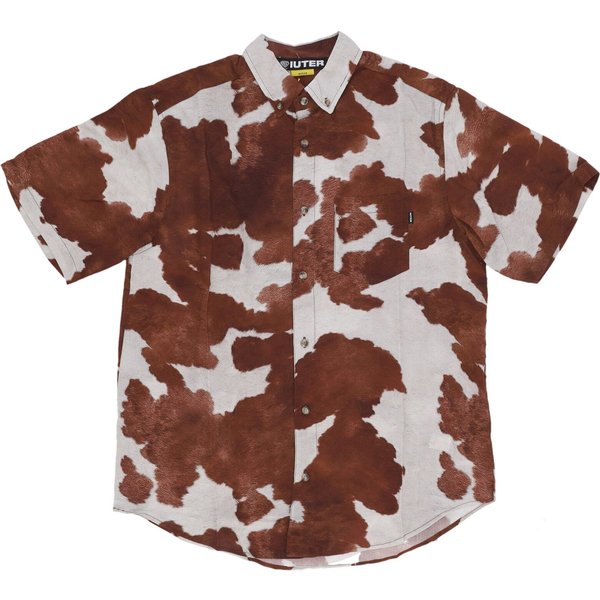 Camicia Manica Corta Uomo Cow Regular S/S Shirt White-image