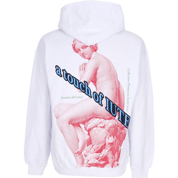 Felpa Leggera Cappuccio Uomo Nymph Hoodie White-image