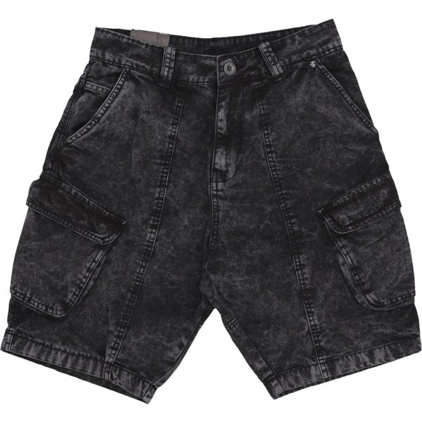 Pantalone Corto Uomo Canvas Acid Shorts Black-image