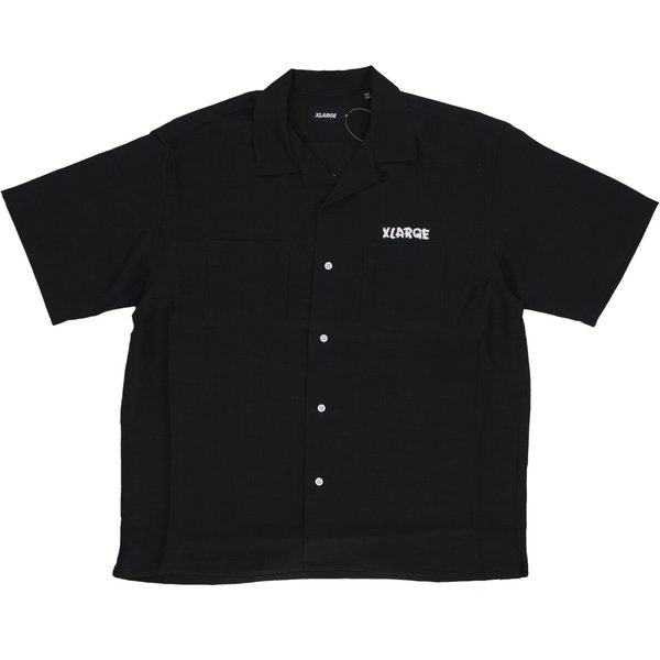 Camicia Manica Corta Uomo Drawing Og Open Collar S/S Shirt Black-image