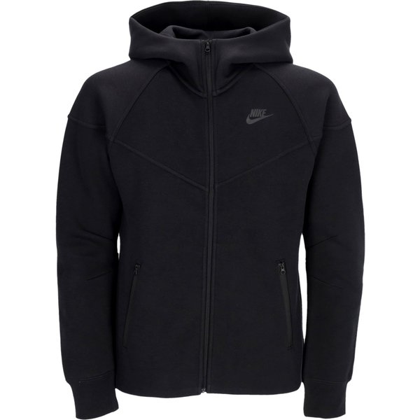 Felpa Leggera Cappuccio Zip Donna W Sportswear Tech Fleece Windrunner Full-Zip Hoodie Black/Black-image
