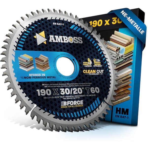 HM Kreissägeblatt - 190 x 1.5/1.0 x 30 Z60 TF