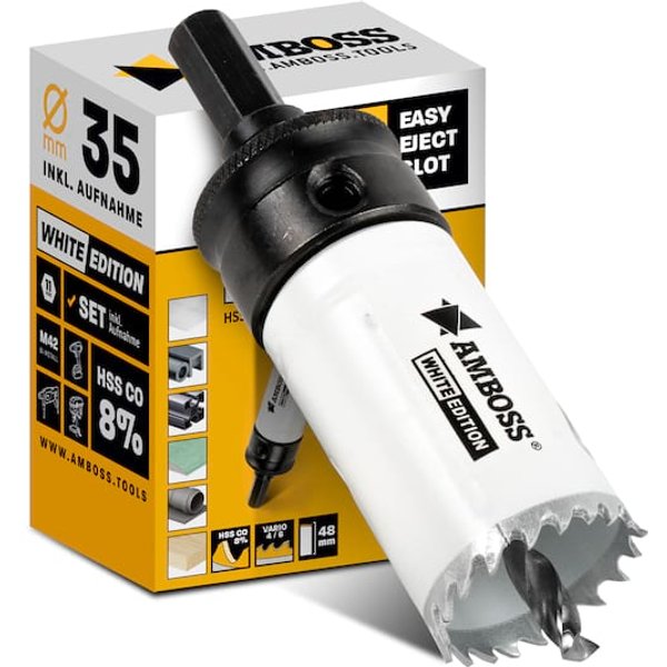 AMBOSS M42 Bimetall Lochsäge 35mm + Aufnahme