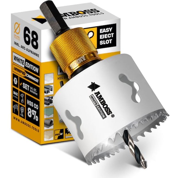 Amboss BiMetall M42 Lochsäge 68 mm mit Schnellwechselaufnahme ARC