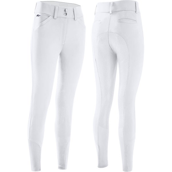 Anna Scarpati Fullgrip Hochbund Reithose Saix Damen - weiß, Größe 36
