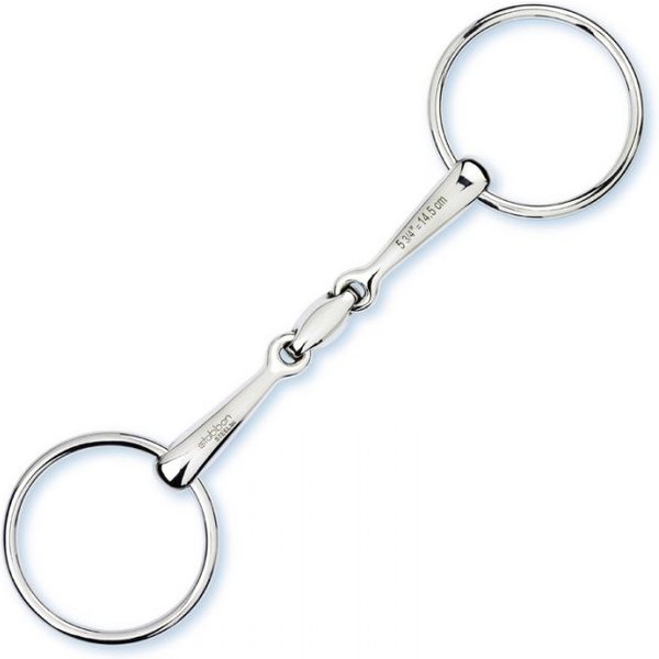Stübben Steeltec Easy Control doppelt gebrochene Wassertrense - Größe 10.5cm | 55mm | 14mm