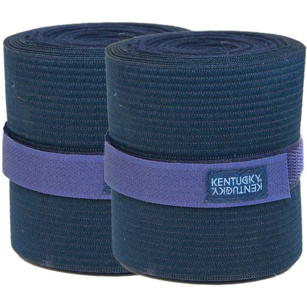 Kentucky Horsewear Polarfleece Elastik Bandagen 2er-Set - marine, Größe Full