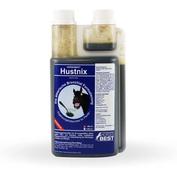 HORSESBEST® HUSTNIX®, 24 schleimlösende ätherische Öle 500ml
