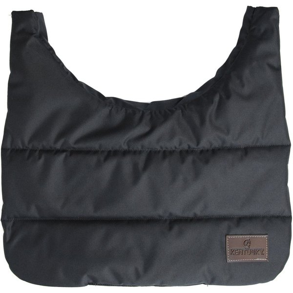 Kentucky Horsewear Horse BIB wasserdicht Brustschutz/Widerristschutz mit kuscheligem künstlichem Kaninchenfell innen - schwarz
