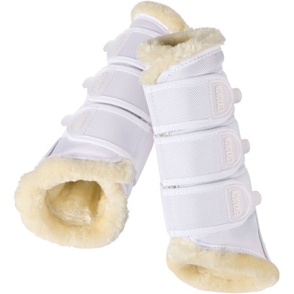 Eskadron Tendon Soft Mesh Fauxfur Gamasche - white, Größe XL