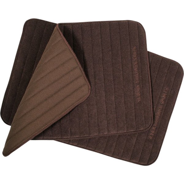 Schockemöhle Sports Bandagierunterlagen Quick Dry Light groß 2-er Set - chocolate