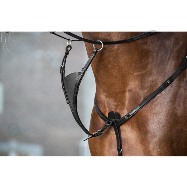 Dyon New English Collection Martingalgabel geschlossen soft - black, Größe Cob
