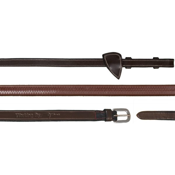 Dyon Working Collection Kandarenzügel Glattleder mit 7 Lederstegen - brown, Größe Cob