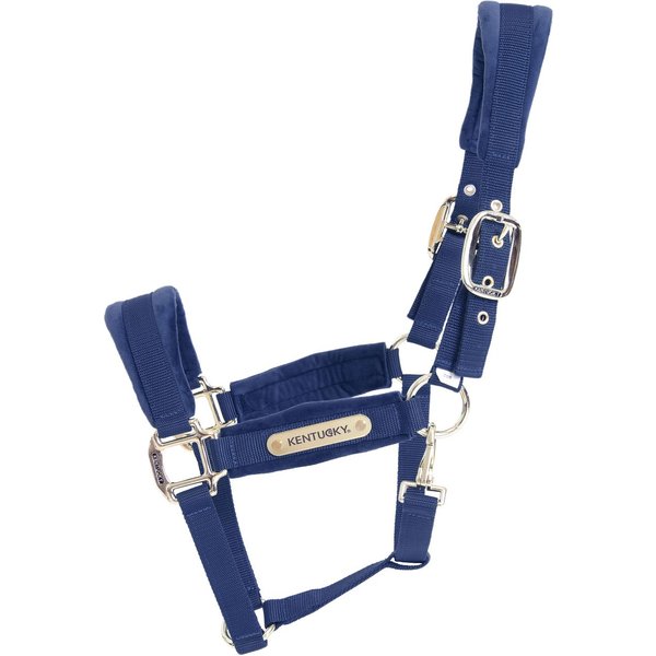 Kentucky Horsewear Velvet Halfter - navy, Größe Full