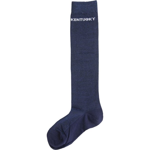 Kentucky Horsewear Kniestrümpfe Glitzer - navy, Größe 35-40