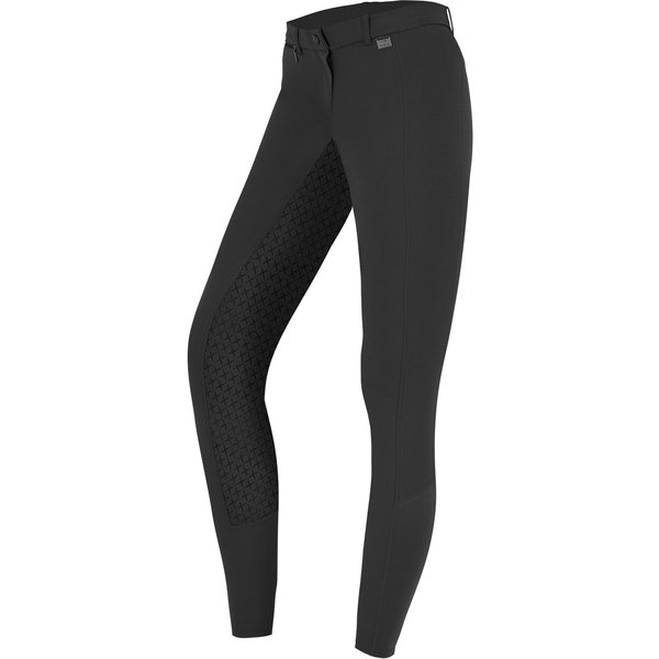 ELT Micro Sport Silikon Vollgrip Reithose Damen u. Kinder - schwarz, Größe 164