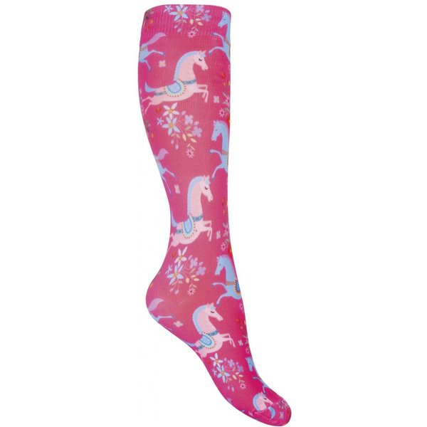 HKM Pony Dream Reitsocken Kinder - pink, Größe 30-34