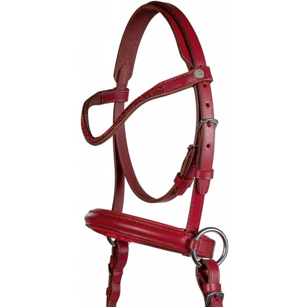 HKM Gebisslose Trense Funny Horses 2 für Holzpferde - rot, Größe Shetty
