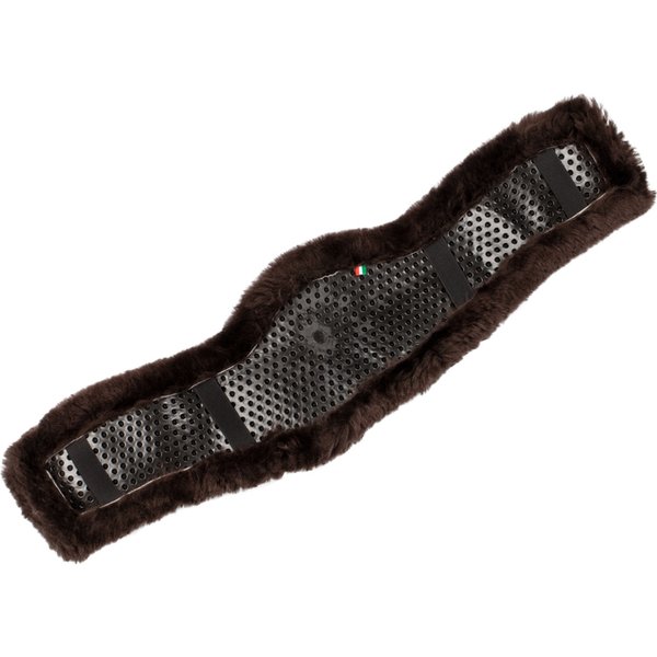 Acavallo Contour Classic Gel Kurzgurt Schoner mit Lammfell - brown, Größe 60-70 cm