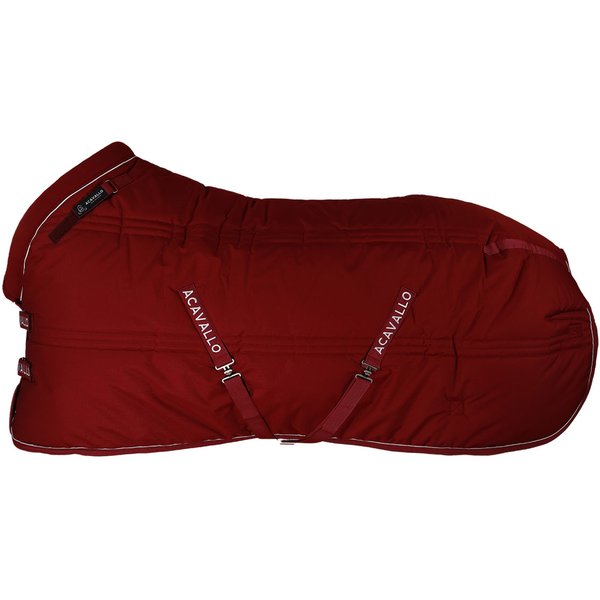 Acavallo Stable Rug 600D Ripstop Polyester Fabric (500G) - burgundy, Größe 160 cm