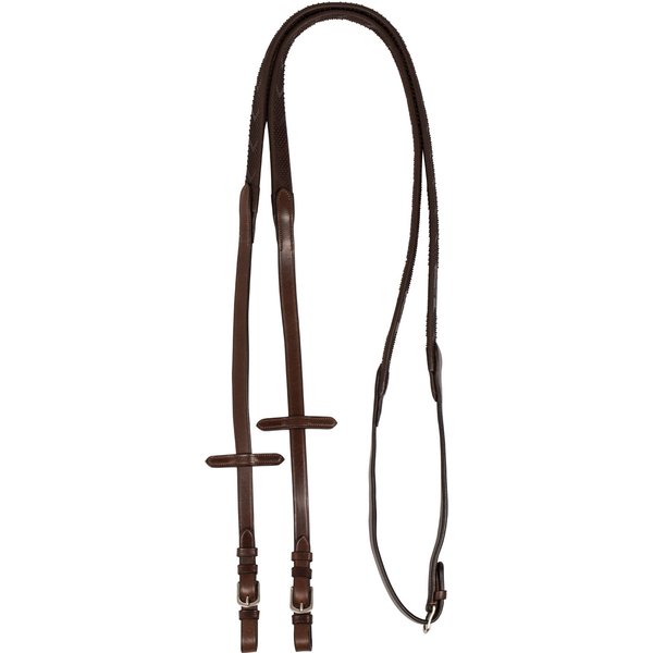 Acavallo Gummizügel Kris Pro Soft Touch Rubber - Reins 5/8" - dark brown